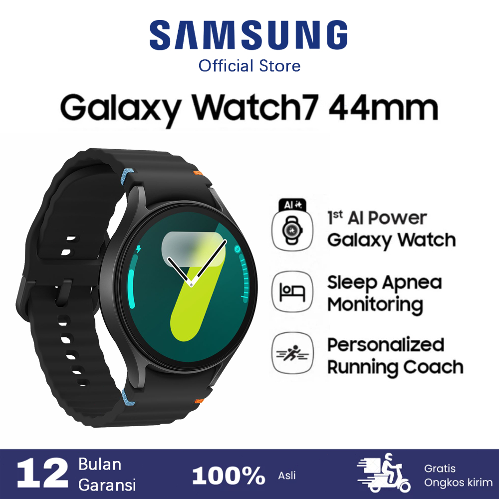 AIG Official Samsung Galaxy Watch7 44mm Smartwatch Garansi Resmi IOS & Android Jam Tangan Smartwatch