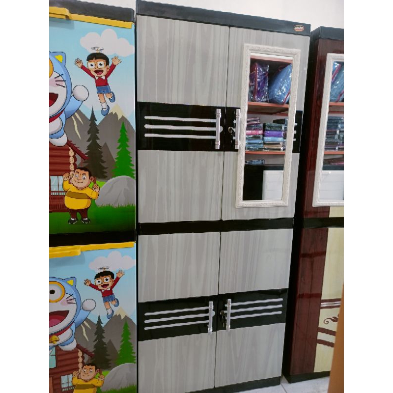 LEMARI PLASTIK NAIBA MOTIF | LEMARI PLASTIK NAIBA RAK