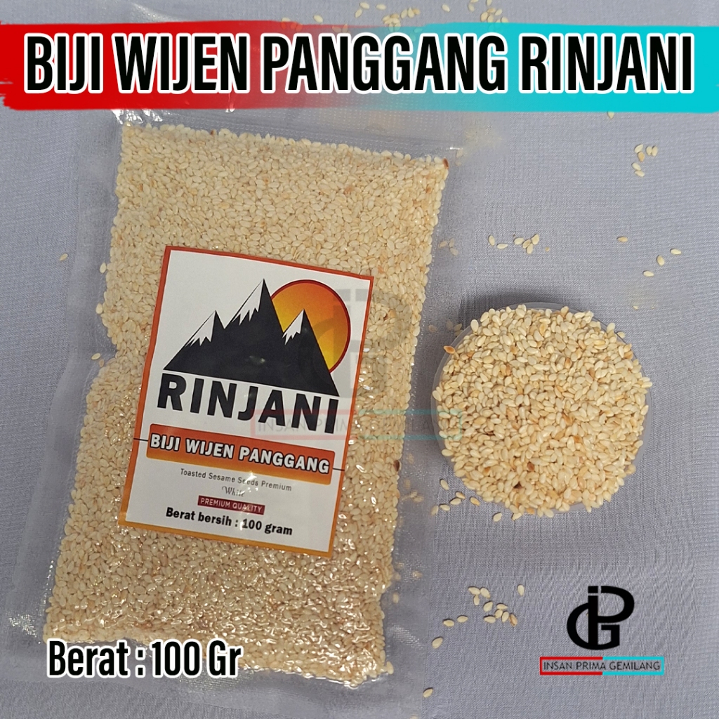 

100 gr Biji Wijen Panggang RINJANI / Biji Wijen Sangrai / Roasted Sesame Seed
