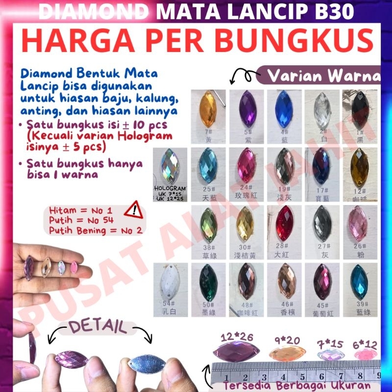 AKSESORIS ACCESSORIES DIAMON DIAMOND PERMATA AKRILIK KRISTAL CRYSTAL RESIN PAYET MANIK MANIK FANCY S