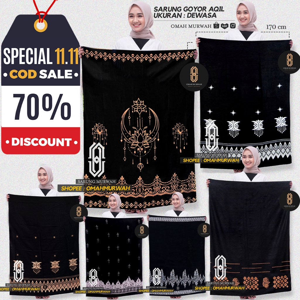 SARUNG SANTRI PUTRI / SARUNG GOYOR WANITA / SARUNG CEWE / SARUNG AQIL / SARUNG SANTRI / SARUNG HITAM