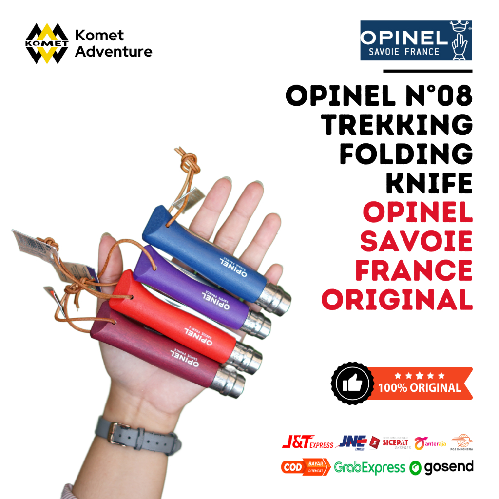 Opinel N°08 Trekking Folding Knife - (Opinel Savoie France Original)