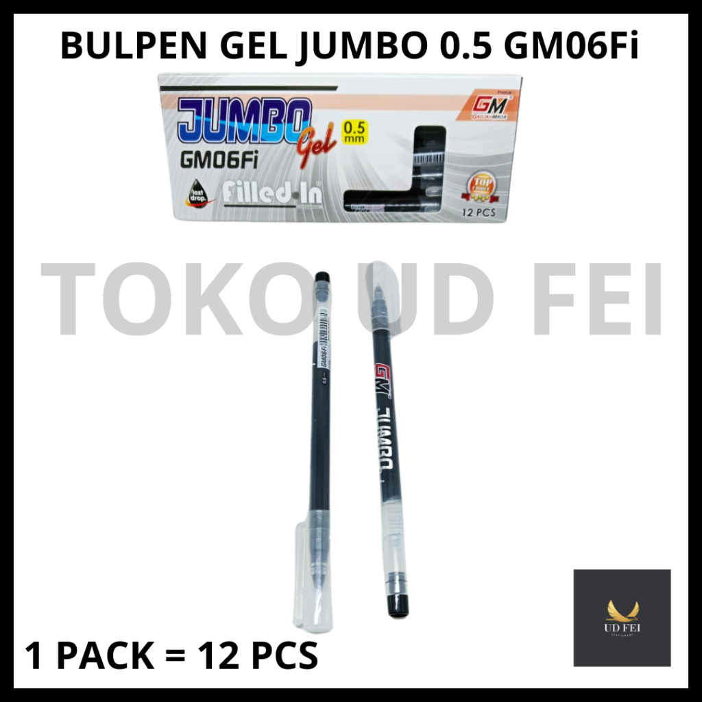 

(1 PACK=12 PCS) Bulpen Gel JUMBO/Bulpen GEL GM06 Fi/ Bulpen Gel 0.5/ Ballpoint Gel