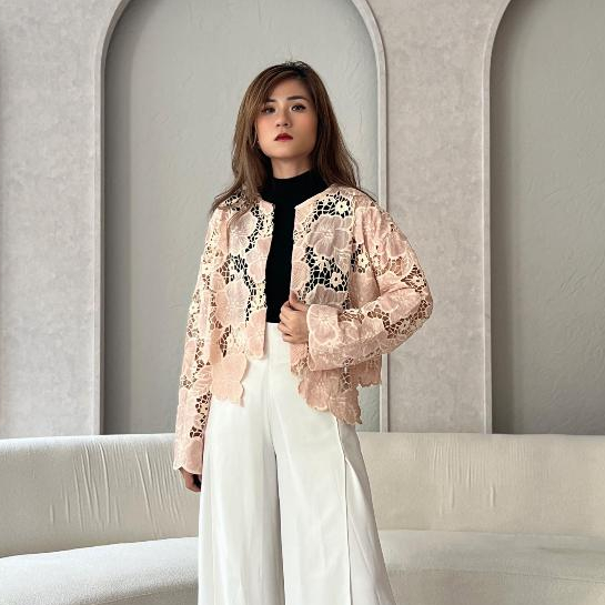 Dandelion Outer - Crop Outer Lengan Panjang - Atasan Wanita