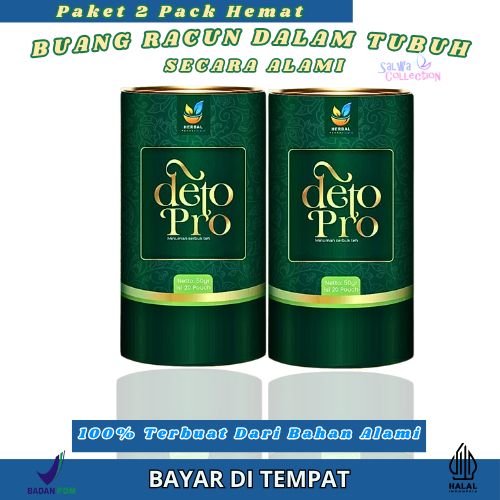 

Paket Hemat 2 Boks Deto Pro Teh Celup Minuman Herbal Alami Membantu Mendetoks Tubuh