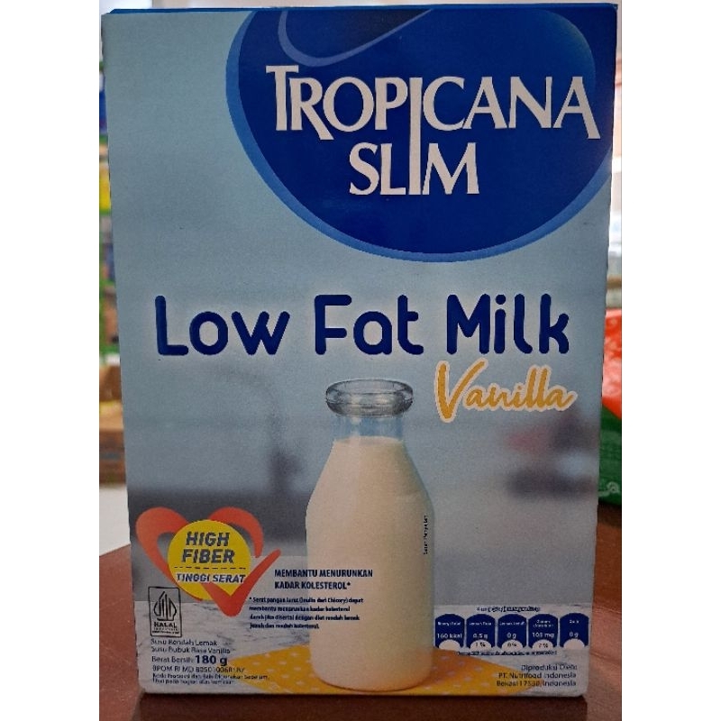 

TROPICANA SLIM - LOW FAT MILK RASA VANILA - 180g