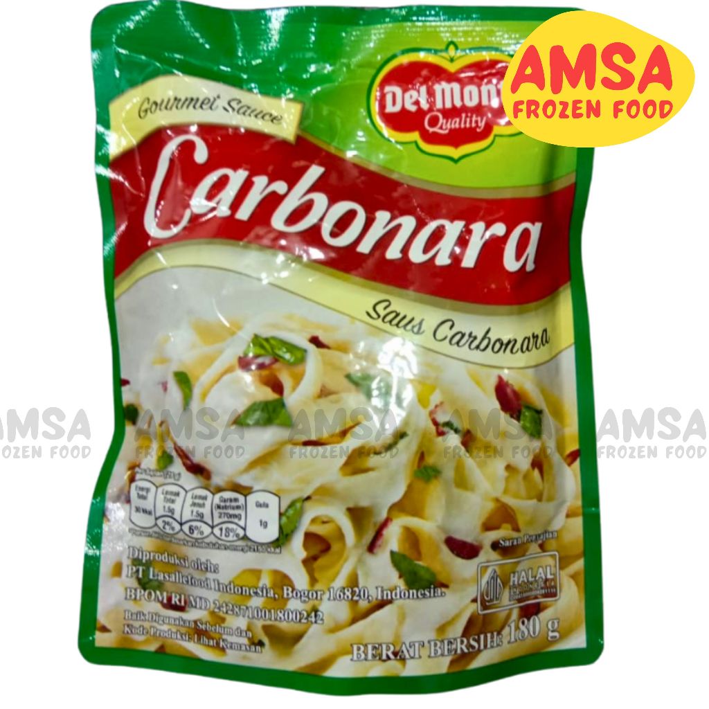 

Del Monte Carbonara Standing Pouch 180 Gr