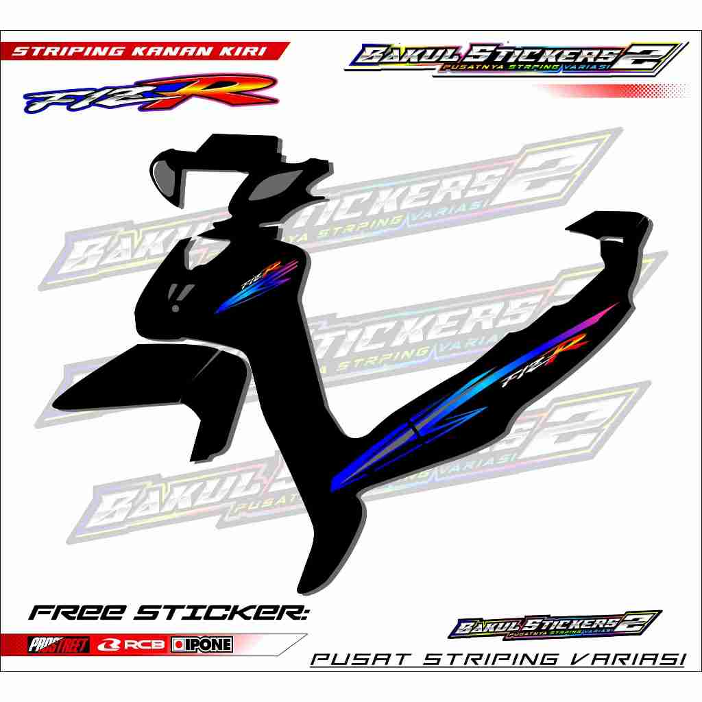 STRIPING VARIASI MOTOR YAMAHA FIZ R / STICKER LIST VARIASI MOTOR YAMAHA FIZ R