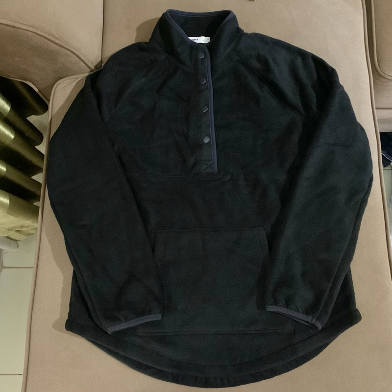 Jaket Bulu Wanita / Jaket Bulu Lembut Jaket SONOMA Hitam Size M original SONOMA jaket Bulu Halus Lem