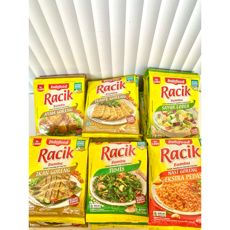 

Bumbu Racik Indofood Paket hemat isi 3renceng/30pcs