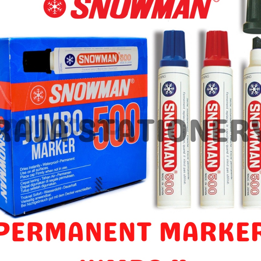

KP8 Snowman JUMBO Permanent Marker Spidol Permanen Snowman