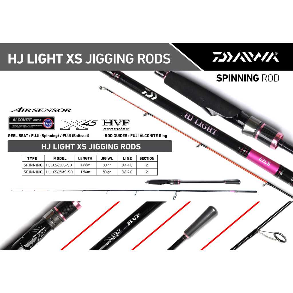 Rod DAIWA HJ LIGHT XS JIGGING RODS
