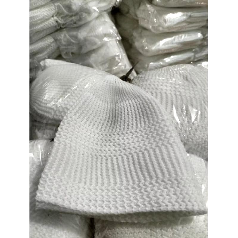 Peci Rajut Dewasa| Peci Haji Putih