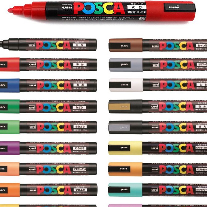 

Terbaru Uni POSCA PC5M Marker Pen Medium Tip Part 2