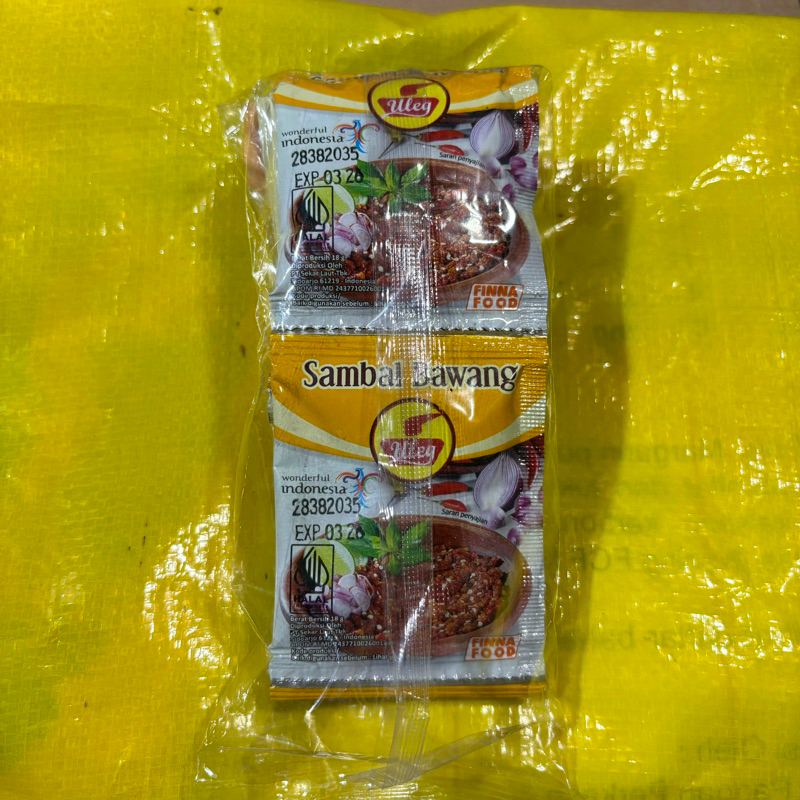 

sambal finna sambal bawang sambal uleg sambel renteng sachet