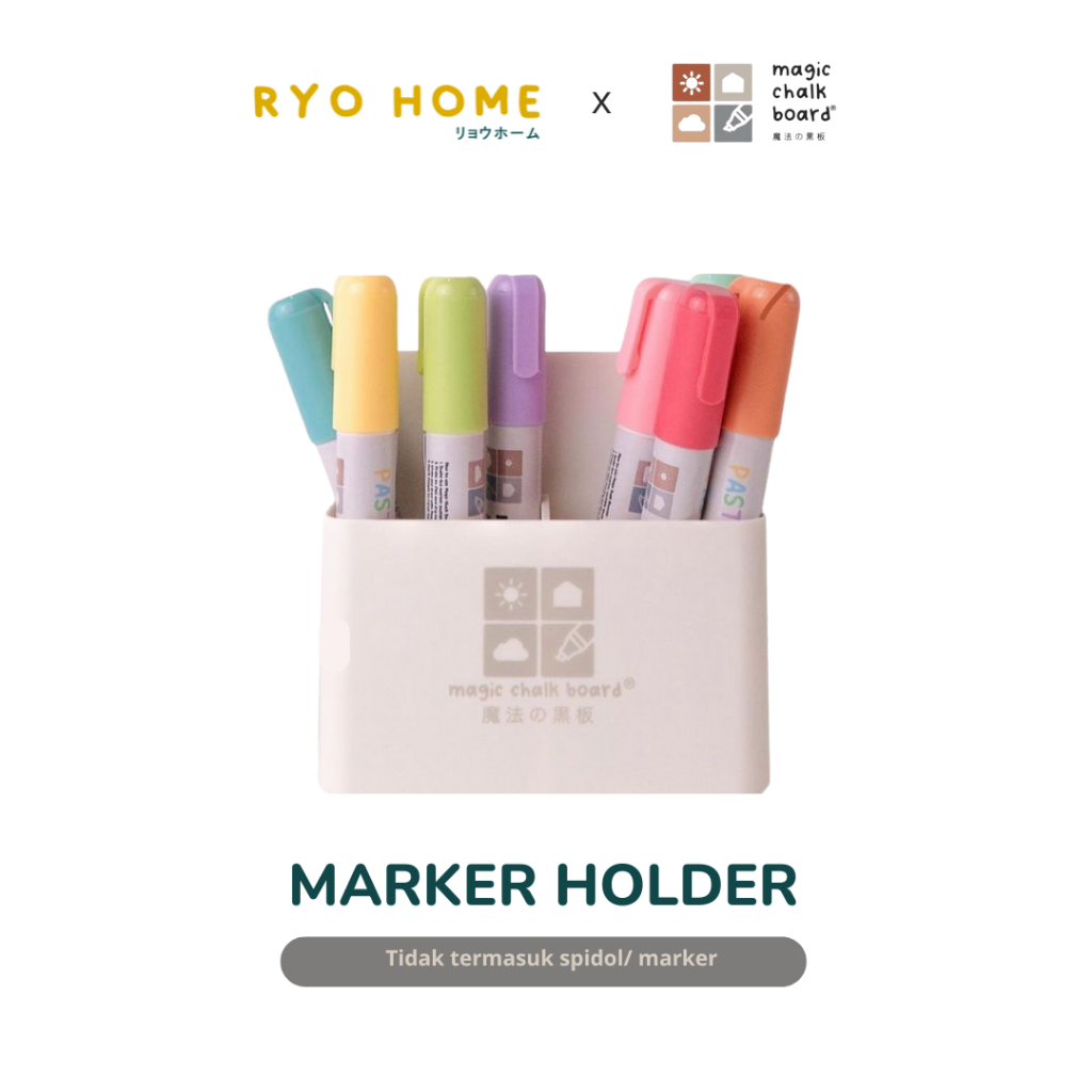 

Ryo Home - MARKER HOLDER / Tempat Spidol / Kontainer Magnet Papan Tulis