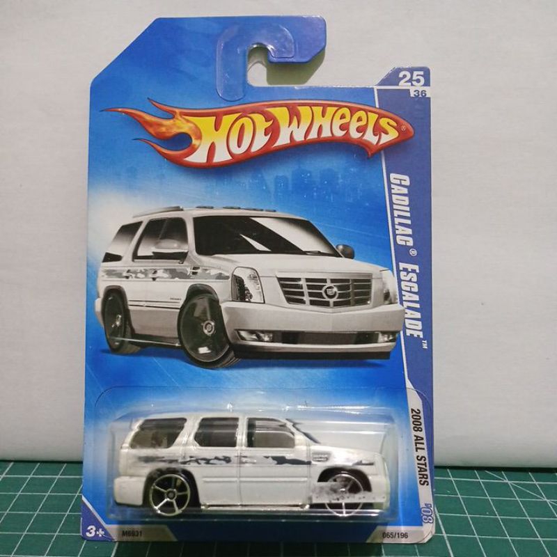 Hotwheels Cadillac Escalade Blue Card 2008 All Star