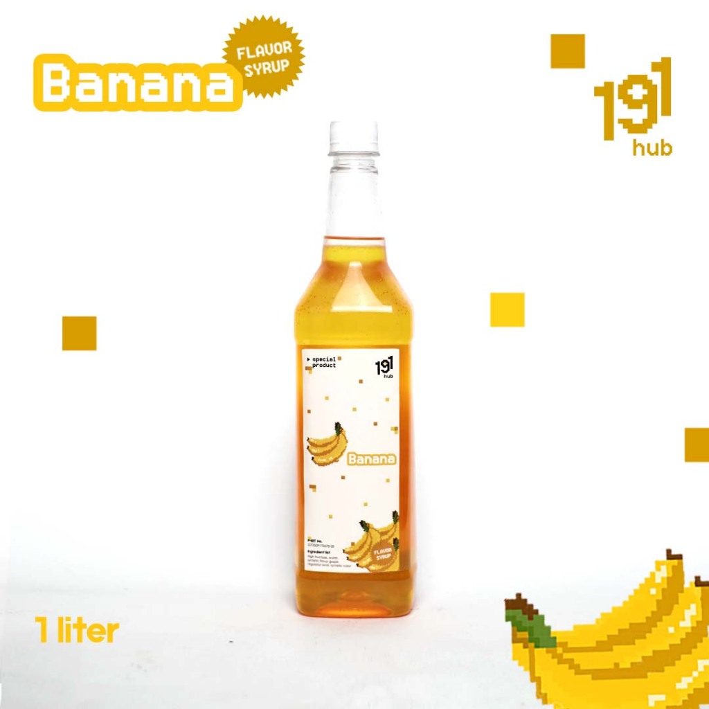 

flavour syrup banana 1000 ml | nineteen one hub