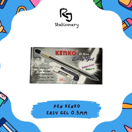 

Cashback GEL PEN Pulpen Pena Kenko Easy Gel 5mm lusin