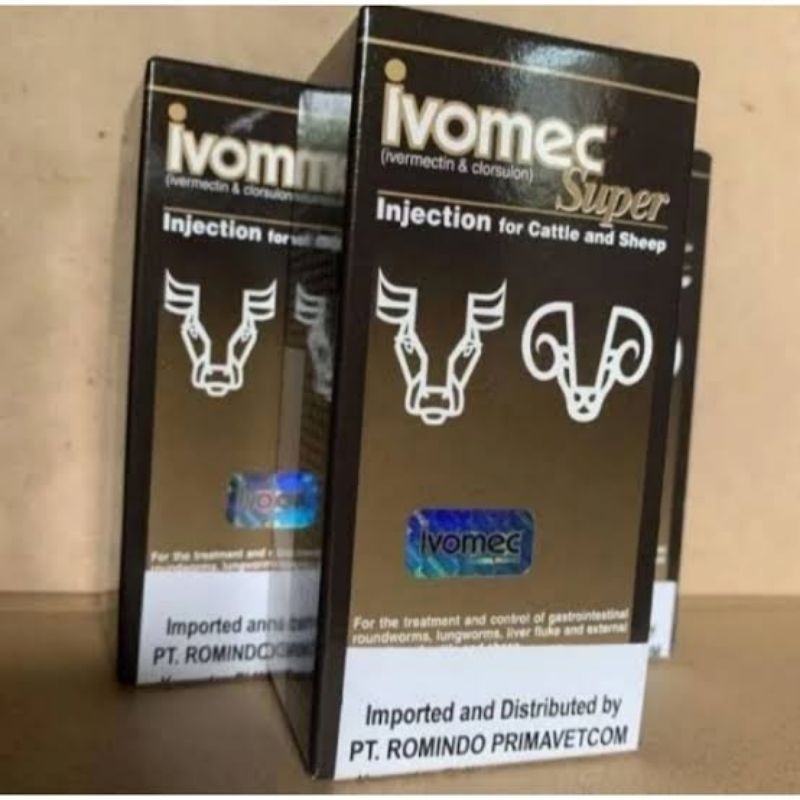 IVOMEC SUPER INJECTION 50 ML OBAT INJEKSI UNTUK HEWAN TERNAK SAPI DAN DOMBA