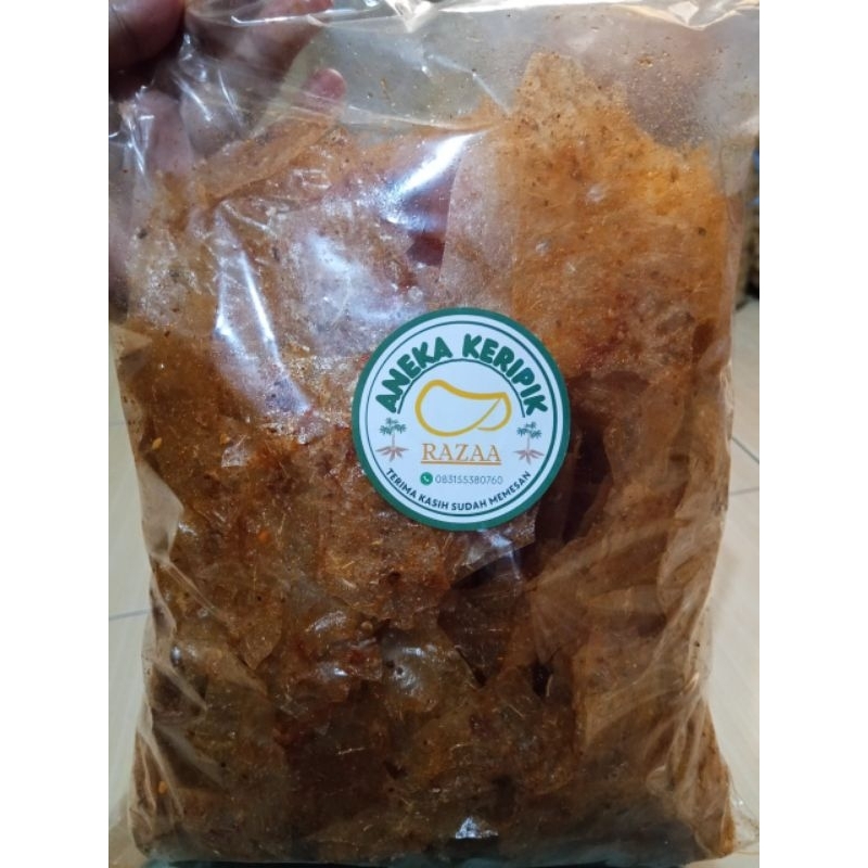 

keripik kaca pedas asin pikca kemasan