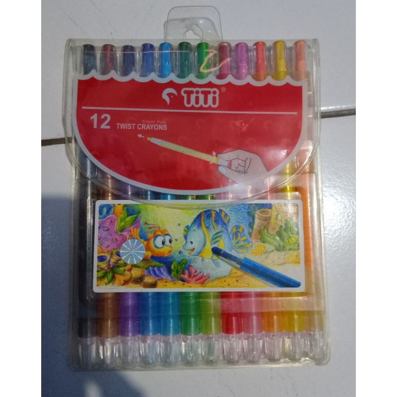 

TITI 12 TWIST CRAYONS KRAYON PUTAR 12 WARNA