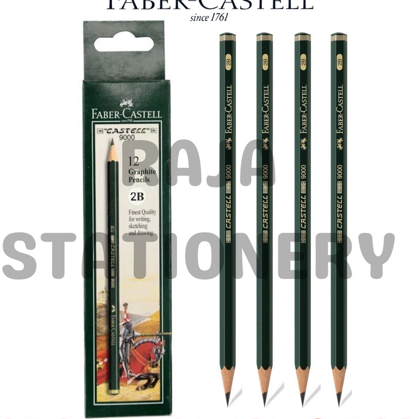 

KF7 FABER CASTELL 2B WOODEN PENCIL PENSIL 2B FABER CASTELL 9 KAYU UJIAN KOMPUTER ORI LUSIN 12PCS