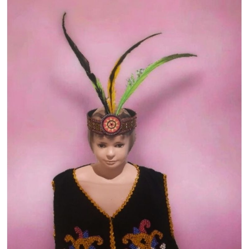 mahkota dayak, topi dayak