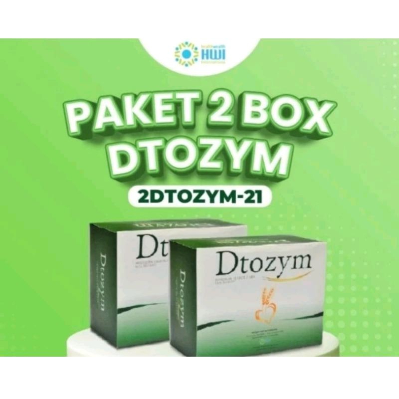 PAKET 2 BOX MINUMAN SERAT HWI ORIGINAL/PROBIOTIK/BERSIH USUS/DTOZYM HWI