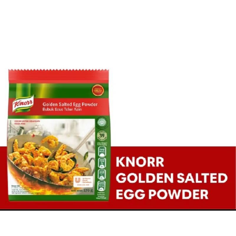 

Knorr golden salted egg powder bubuk saus telor asin 270g