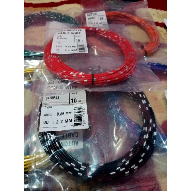 Kabel Bintik 0,85 1 meter kabel rakit motor mobil meteran warna kabel bintik 0,85 meteran kabel 1met