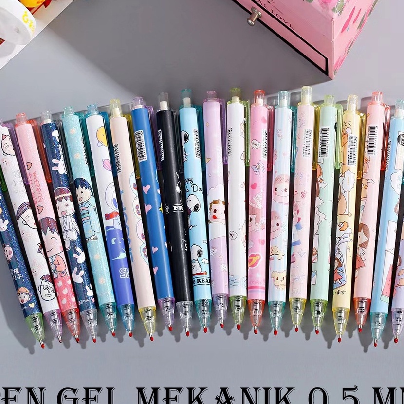 

Terbaru ED 1 LUSIN 12 BIJI PULPEN GEL MEKANIK MOTIF CARTOON PEN GEL MEKANIK LUCU PULPEN AESTHETIC