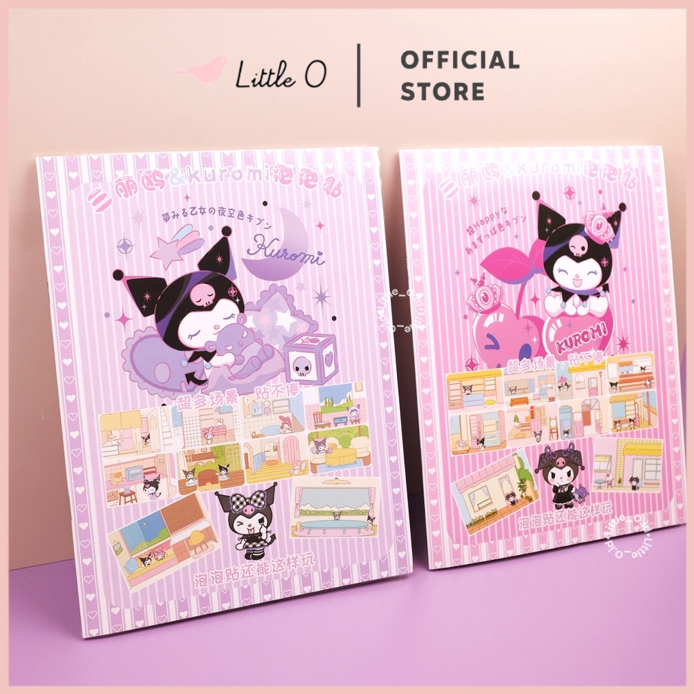 

Gratis Barang Big Book Sticker Kuromi Melody Quiet Book Buku Menepel Sticker Lucu Mainan Edukasi A6