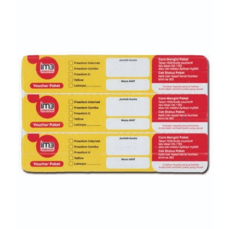 Voucher Kosong IM3