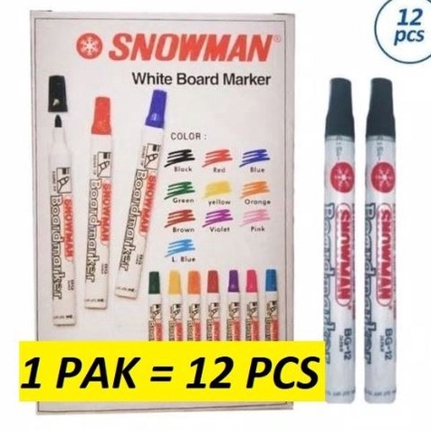 

KF7 12pc SPIDOL WHITEBOARD SNOWMAN BG 12 SEPIDOL PAPAN TULIS ABG 12 SPIDOL PAPAN TULIS BISA DIHAPUS