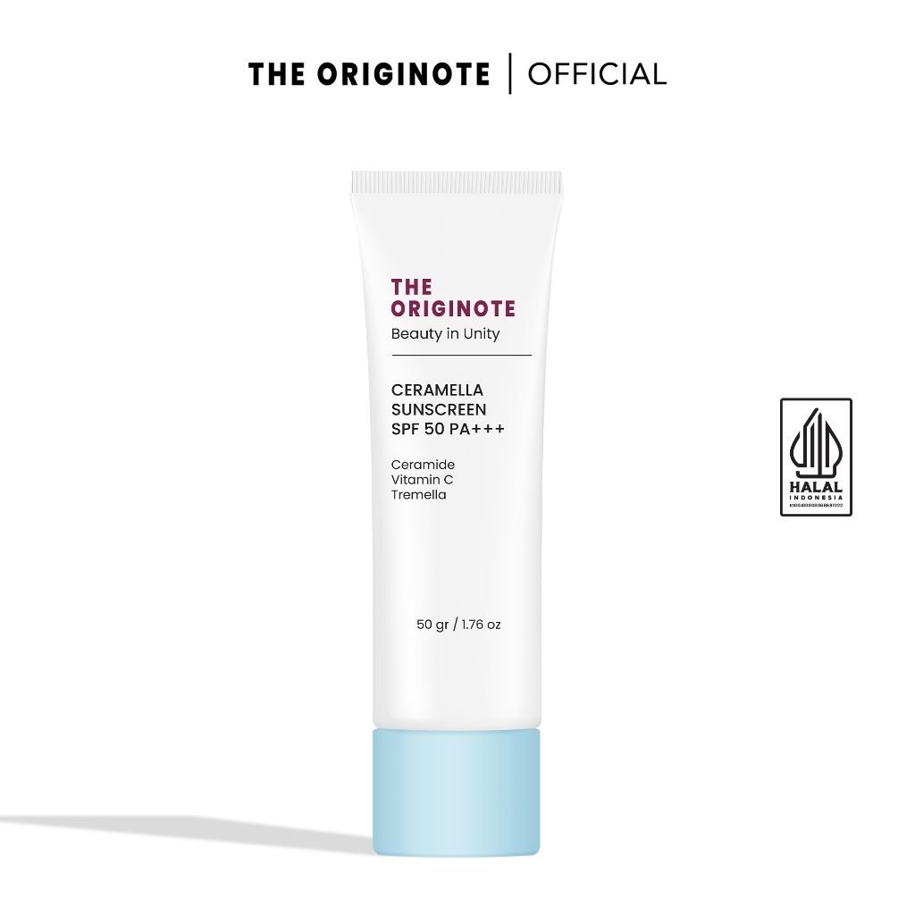 The Originote Ceramella Sunscreen SPF50 PA+++ Serum Sunscreen untuk Skin Barrier Protect