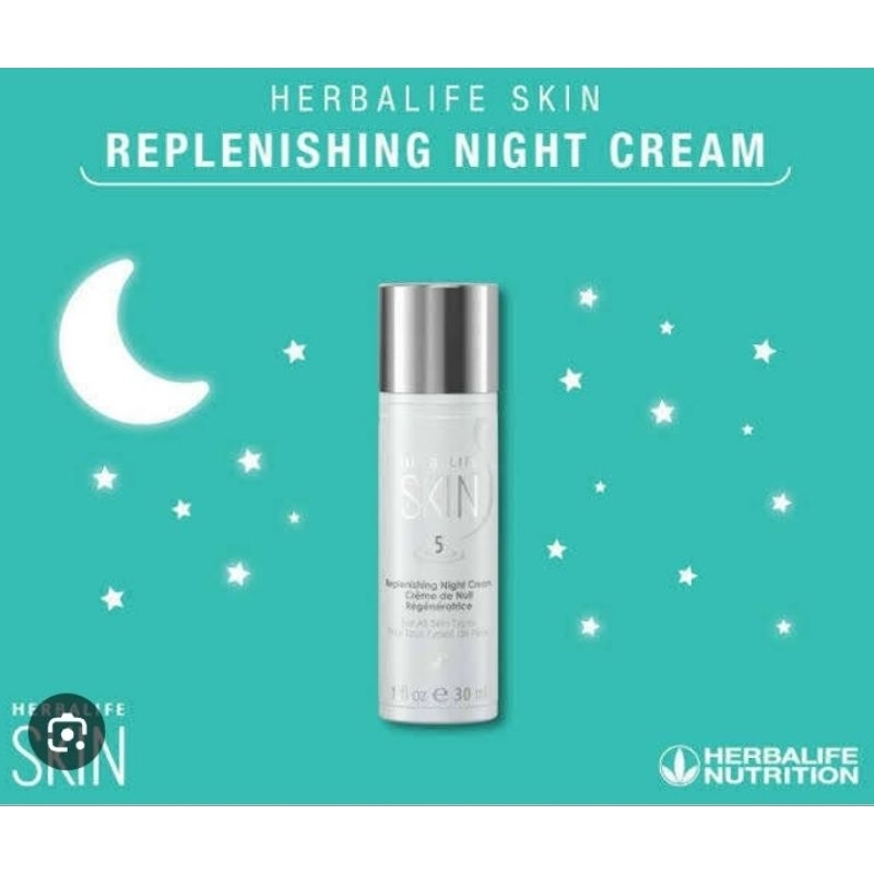 Herbalife Skin Replenishing Night Cream Pencerah Wajah Lebih Bercahaya Original