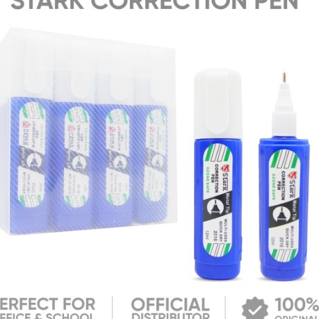 

KF7 12pc TIPEX CAIR BIRU CORRECTION TAPE TIP EX CF TIP X UJUNG BESI METAL TIP