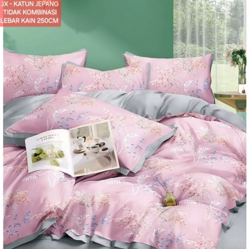 Sprei Katun Jepang ORI 90x200 s/d 200x200 T:50cm/Sprei katun jepang anti geser