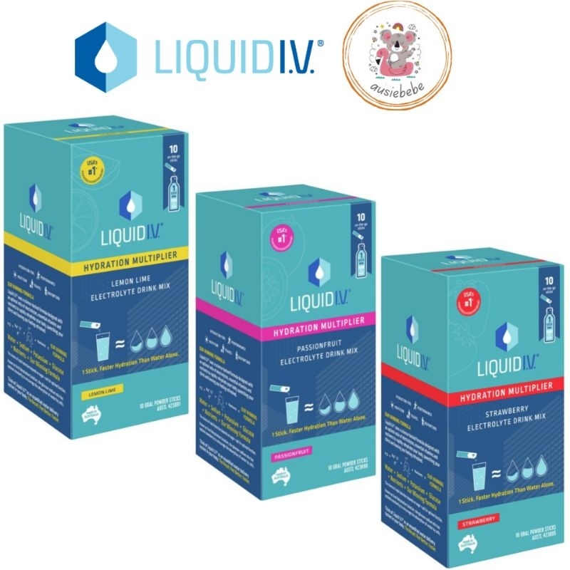

Liquid IV Hydration Lemon Lime / Passionfruit / Strawberry | 10 Sachets