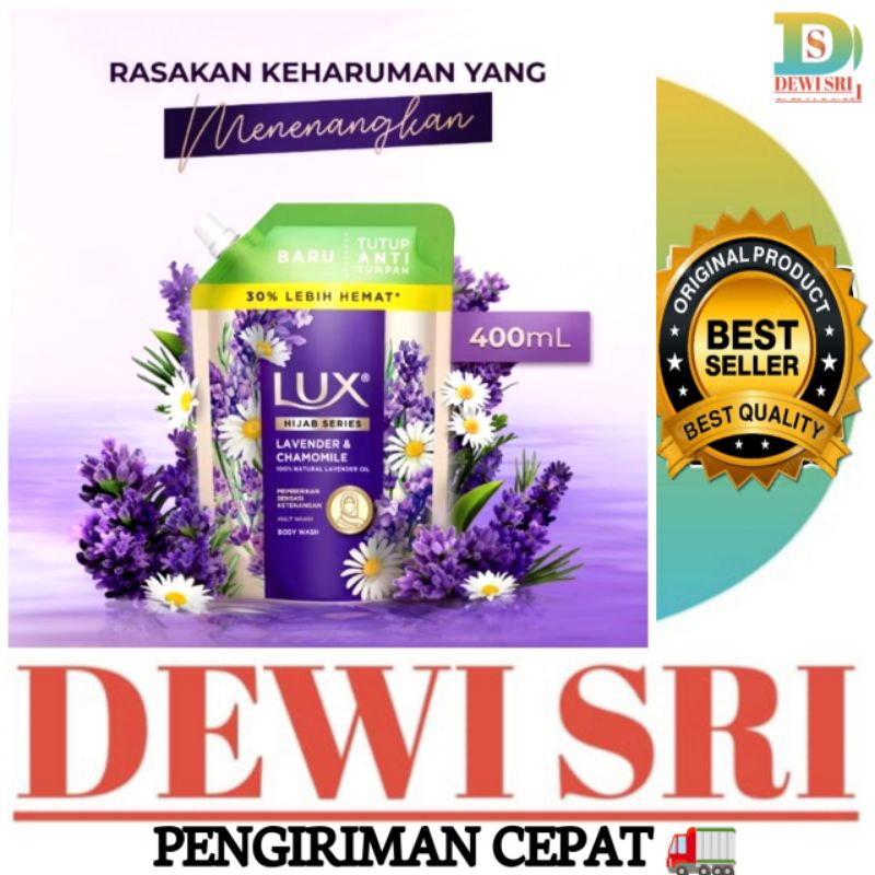 LUX Sabun Mandi Cair Kemasan Baru 400ml Tutup Anti Tumpah