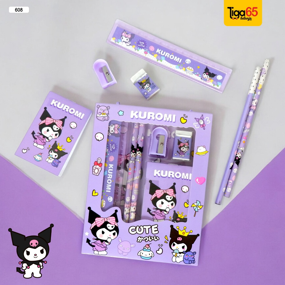 

Grosir Khusus 365 Pensil Set Paket Alat Tulis Tempat Pensil Sekolah Lucu Kuromi 68 Stationery Set Souvenir Ulang Tahun Anak