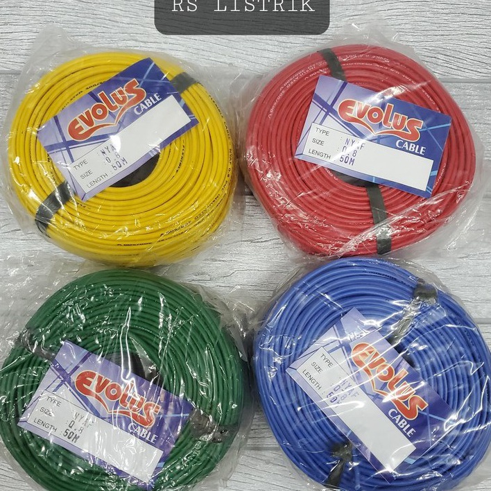 KI3 Kabel NYAF 8mm 5 Meter Kabel Tunggal Serabut