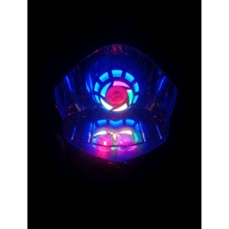 Headlamp Reflektor Batok Kepala Lampu Depan Vixion Old Oval Plus Proji Running PNP Siap Pakai