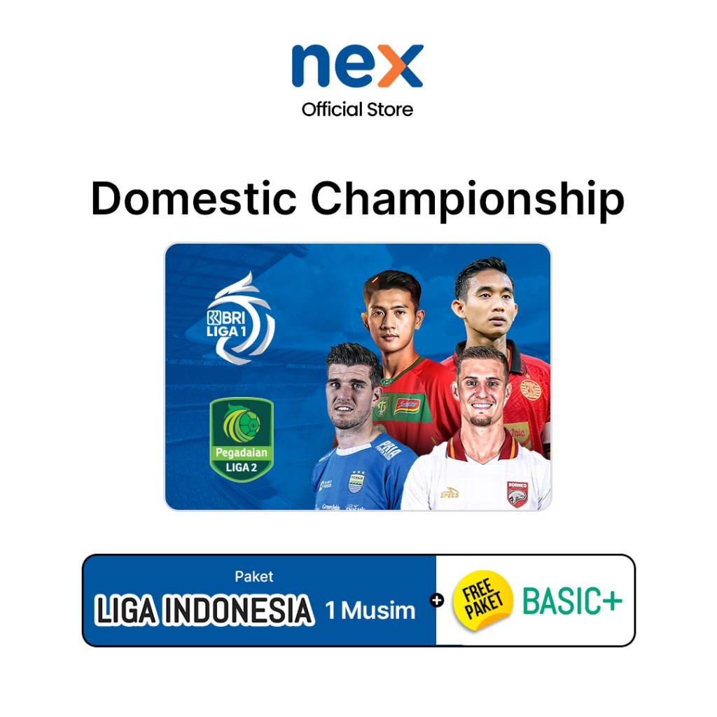 Nex Parabola Paket Liga Indonesia (1 Musim)