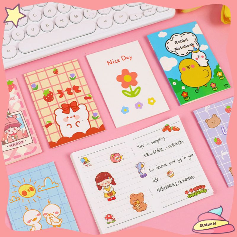 

Notebook A7 Rabbit Ayam Unicorn Animal Buku Catatan Memo Kecil