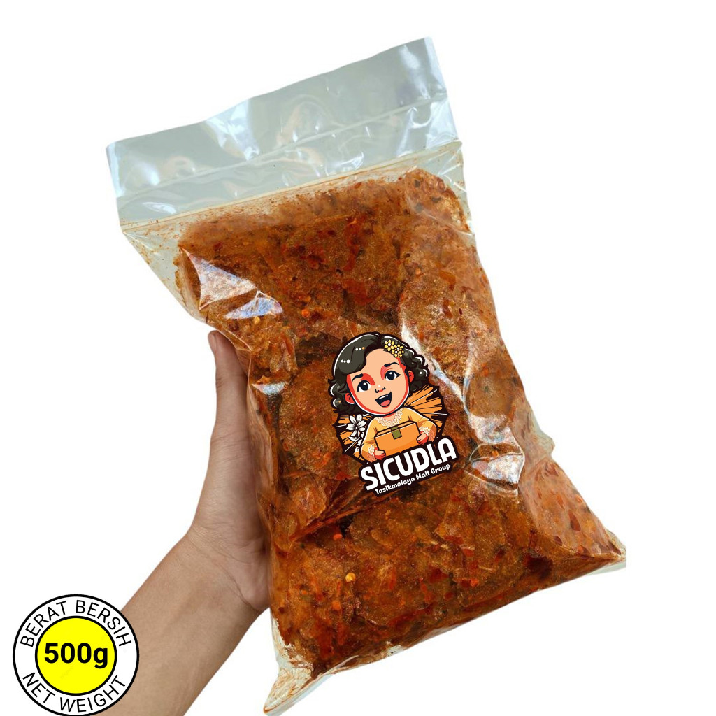 

RiDn KERIPIK KACA SICUDLA Kemasan 1 Kg & 500gram - Pedas Jeruk