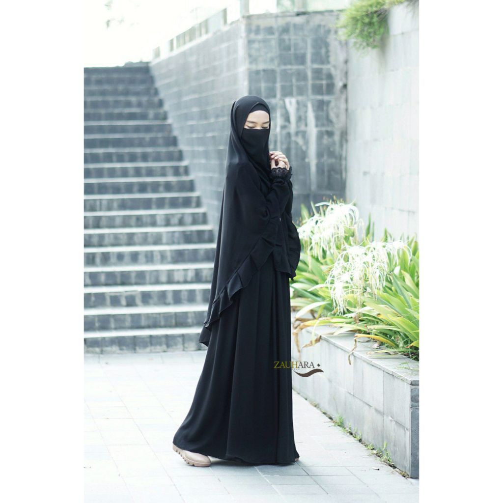 Zauhara Salma dress black dan FK jumbo (preloved jarang dipakai)