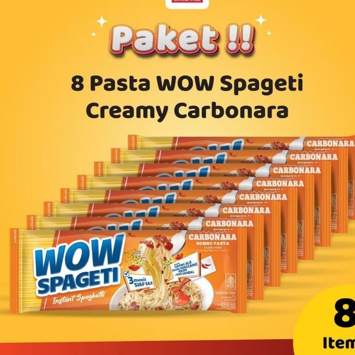 

8 Pasta WOW Spageti Creamy Carbonara | WOW SPAGETI PASTA | SPAGETI WOW