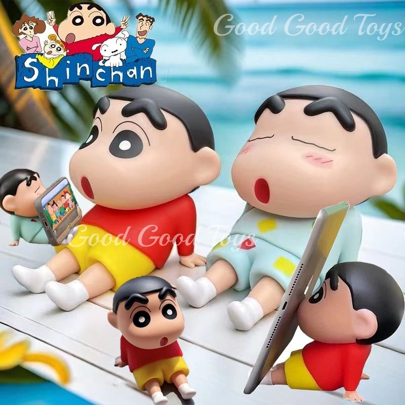 Phone Stand Holder Crayon Shinchan Figure Toys Crayon Shinchan Pajangan Meja Lucu/Figure Crayon Shin
